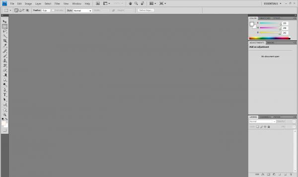 Рабочее пространство Photoshop CS4 Рабочее пространство Photoshop CS4